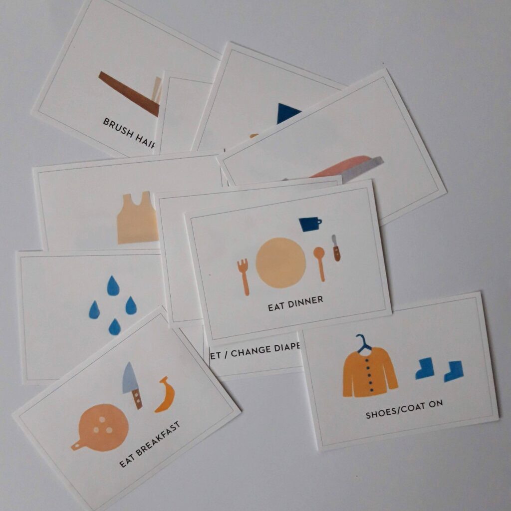 Free Montessori routine cards